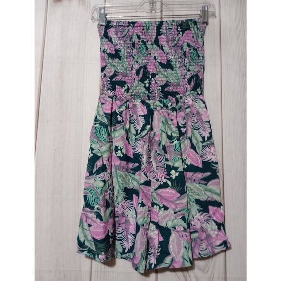 Toxik 3 Romper Ladies Small Purple Green Strapless - Picture 2 of 7